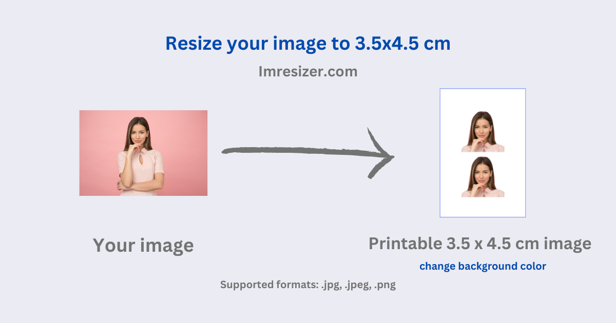 Resize Photo To 3 5x4 5 Cm Online Free ImResizer