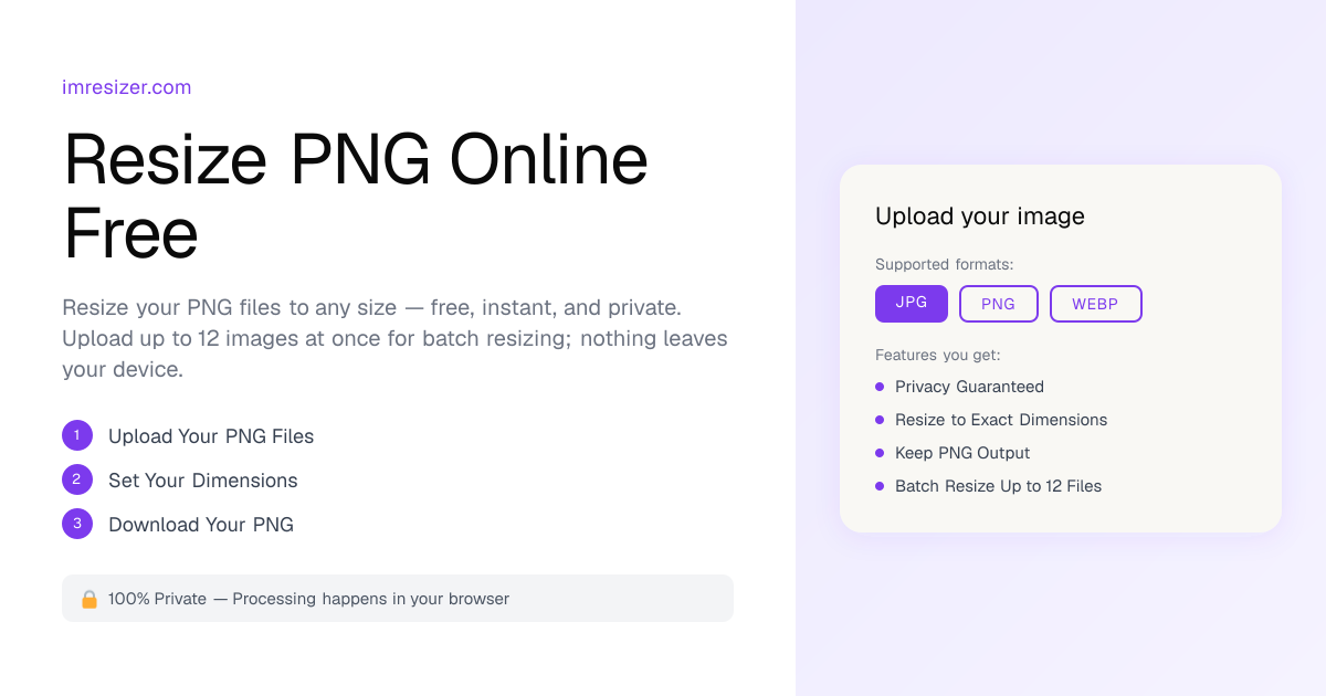 Resize PNG Online — Free PNG Resizer | ImResizer