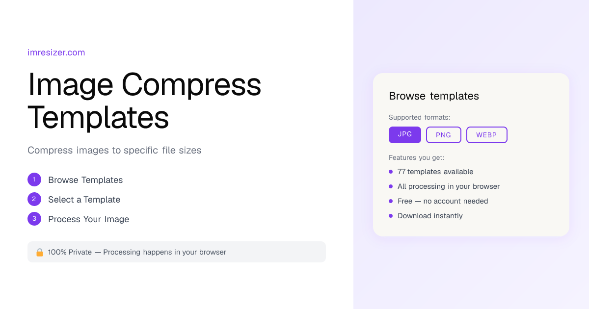 Image Compression Templates - 77 Free Tools | imresizer.com